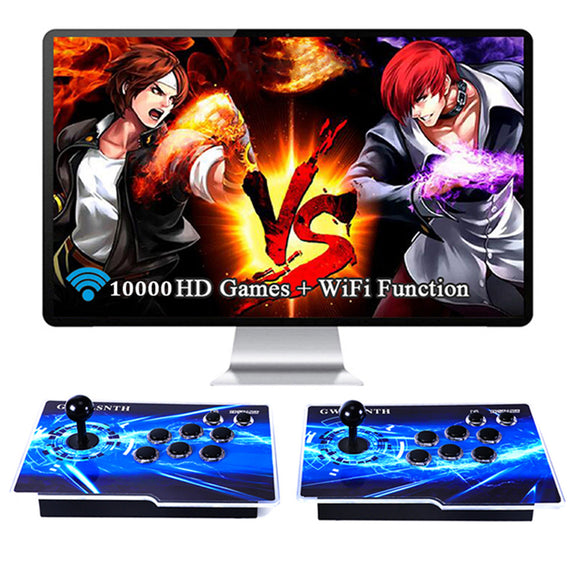 GWALSNTH 3D Pandora Box 18S Pro Arcade Games Console, 10000 in 1 HD Video Games Machine,Plug and Play Games ,WiFi Function 1-4