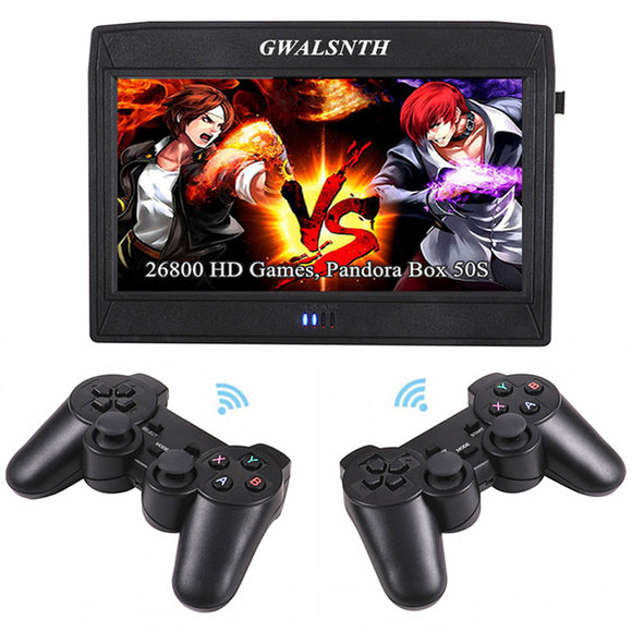 GWALSNTH 26800 in 1 Portable Pandora Box 50S Arcade Games Console,with HD Screen Two Wireless Controllers